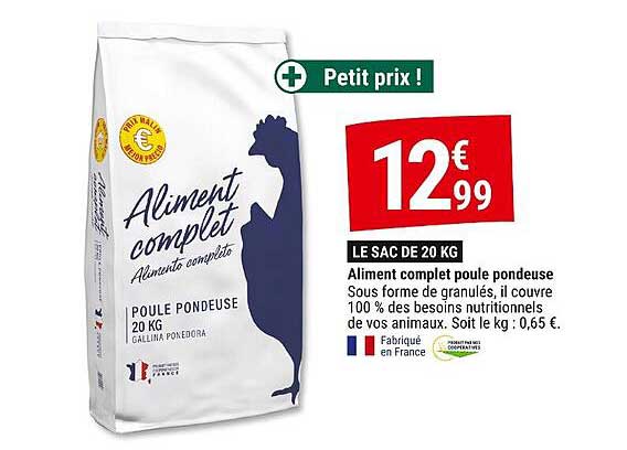 Aliment complet poule pondeuse 20 KG