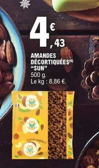 AMANDES DÉCORTIQUÉES "SUN"