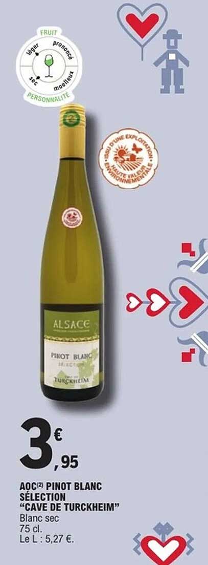 AOC(2) PINOT BLANC SÉLECTION “CAVE DE TURCKHEIM”