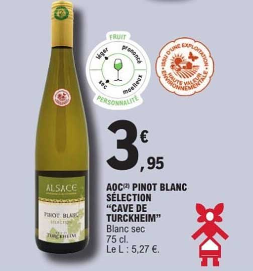 AOC(2) PINOT BLANC SÉLECTION "CAVE DE TURCKHEIM"