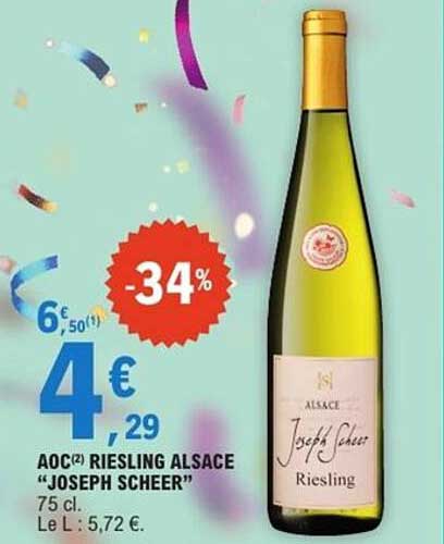 AOC(2) RIESLING ALSACE “JOSEPH SCHEER”