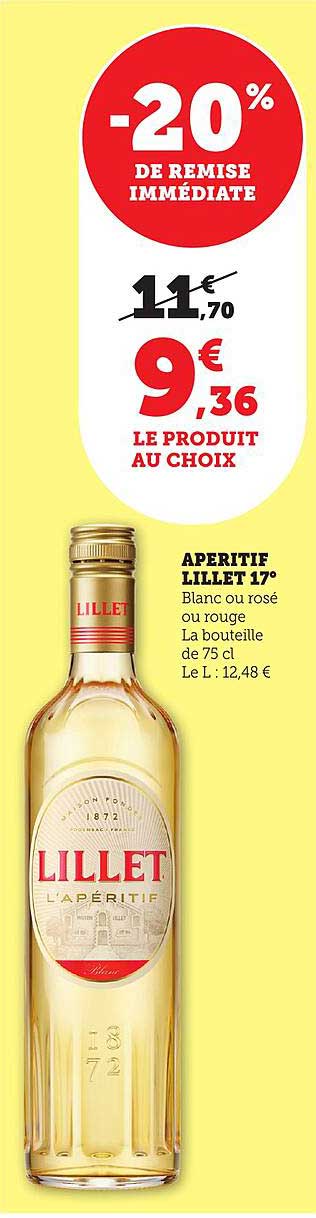 APERITIF LILLET 17°