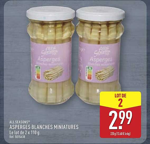 ASPERGES BLANCHES MINIATURES