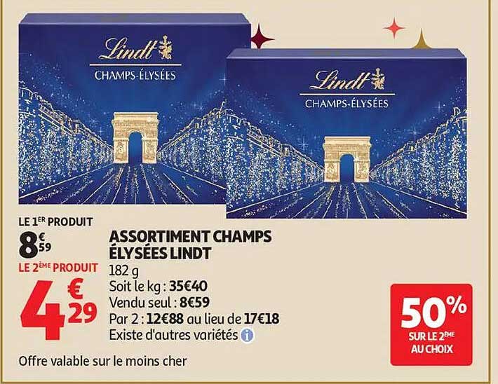 ASSORTIMENT CHAMPS ÉLYSÉES LINDT
