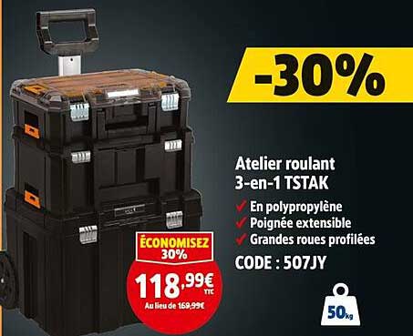 Atelier roulant 3-en-1 TSTAK