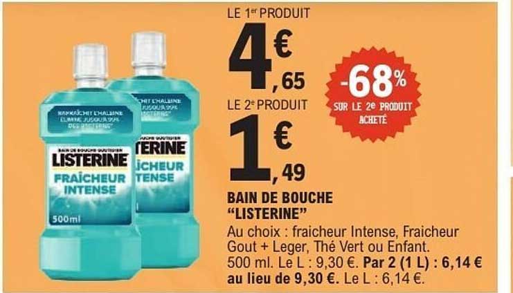 BAIN DE BOUCHE "LISTERINE"