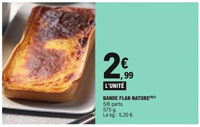Bande flan nature