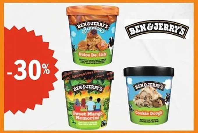 BEN & JERRY'S -30%