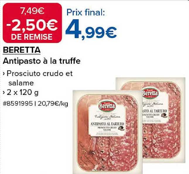 BERETTA Antipasto à la truffe