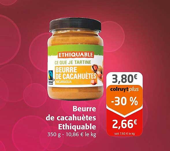 Beurre de cacahuètes Ethiquable