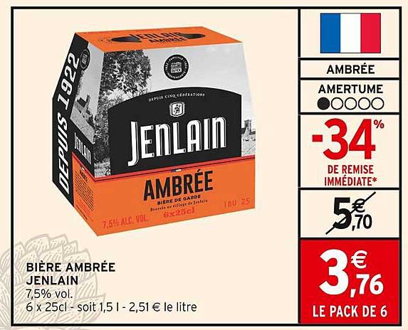 BIÈRE AMBRÉE JENLAIN
