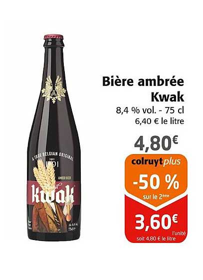 Bière ambrée Kwak