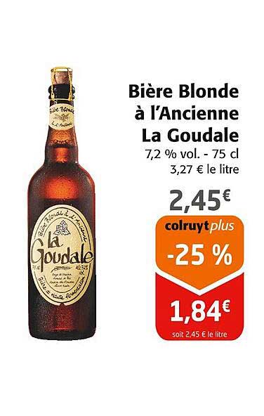Bière Blonde à l’Ancienne La Goudale