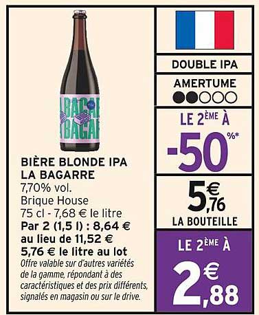 BIÈRE BLONDE IPA LA BAGARRE