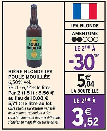 BIÈRE BLONDE IPA POULE MOUILLÉE