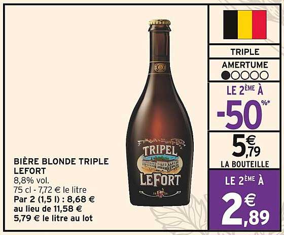 BIÈRE BLONDE TRIPLE LEFORT