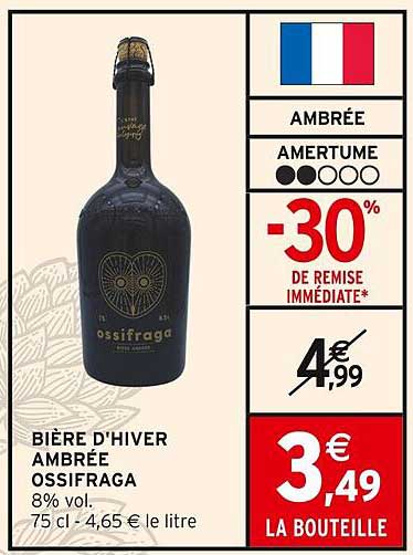 Bière d'Hiver Ambrée Ossifraga