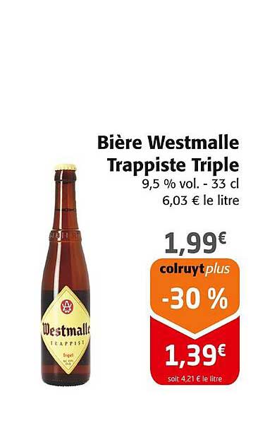 Bière Westmalle Trappiste Triple