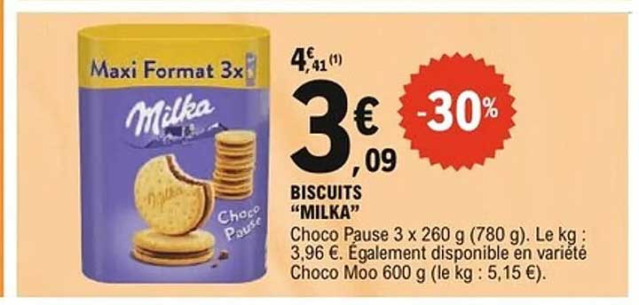 BISCUITS "MILKA"