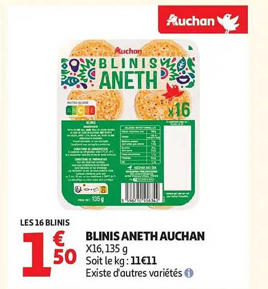 BLINIS ANETH AUCHAN