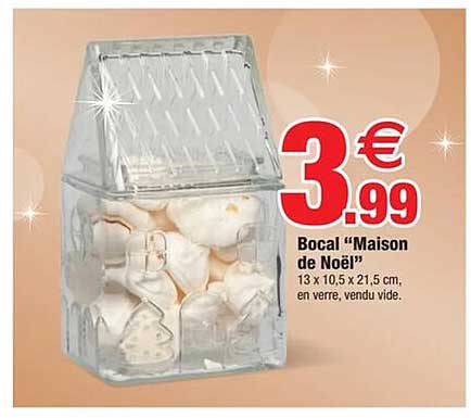 Bocal "Maison de Noël"