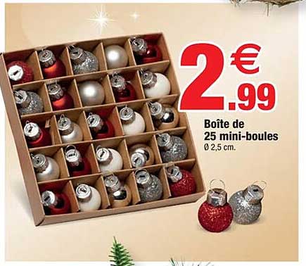 Boîte de 25 mini-boules