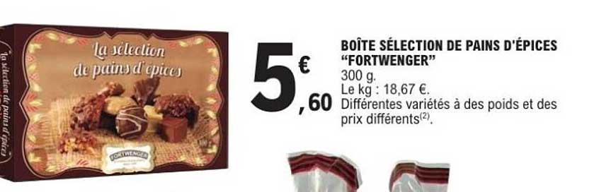 BOÎTE SÉLECTION DE PAINS D'ÉPICES “FORTWENGER”