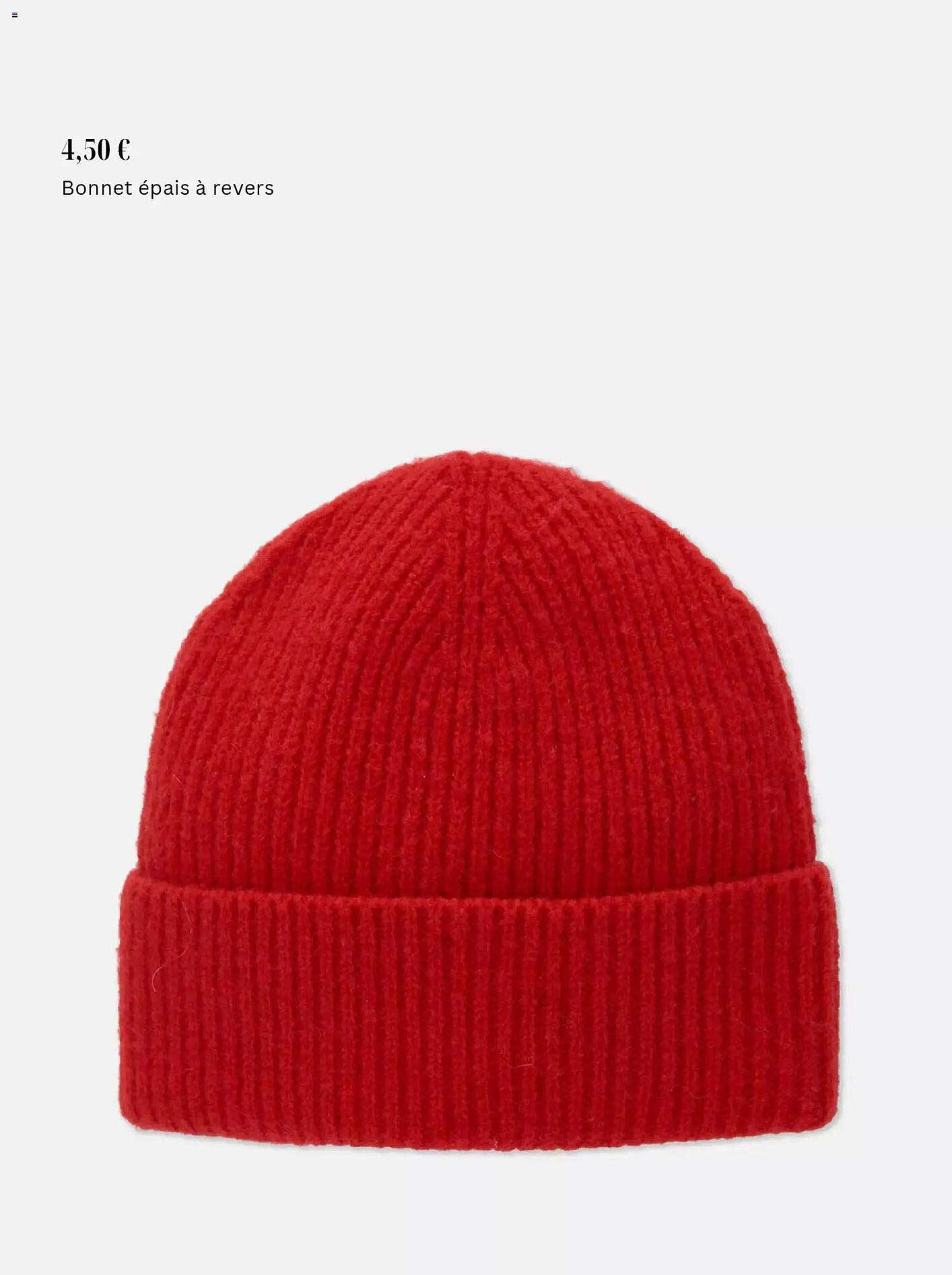 Bonnet épais à revers