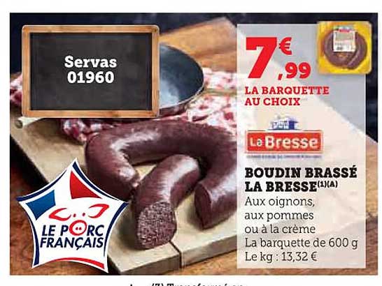 BOUDIN BRASSÉ LA BRESSE