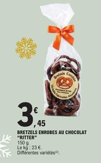 BRETZELS ENROBÉS AU CHOCOLAT "RITTER"