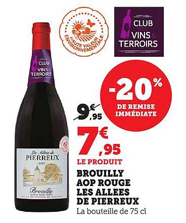 Brouilly AOP Rouge Les Allées de Pierreux