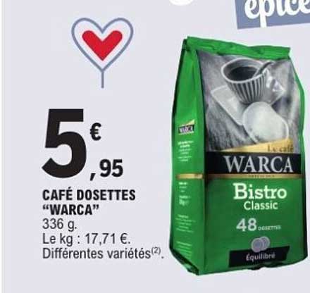 CAFÉ DOSETTES “WARCA”