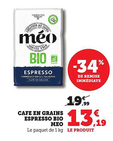 Café en Grains Espresso Bio Meo