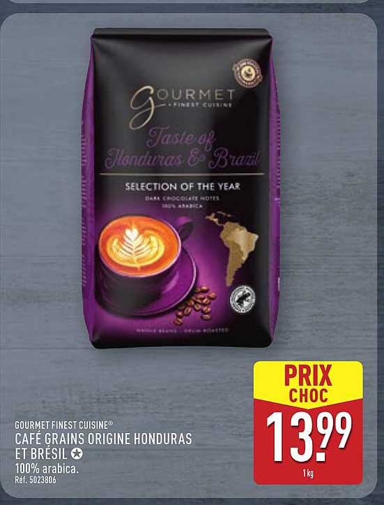 CAFE GRains Origine Honduras et Brésil 100% Arabica