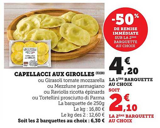 CAPELLACCI AUX GIROLLES