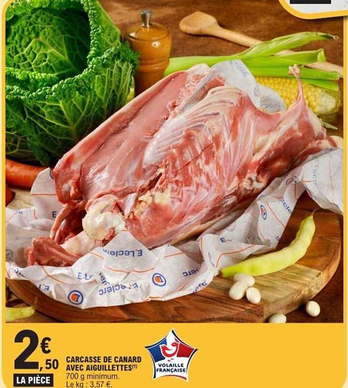 CARCASSE DE CANARD AVEC AIGUILLETTES(*)