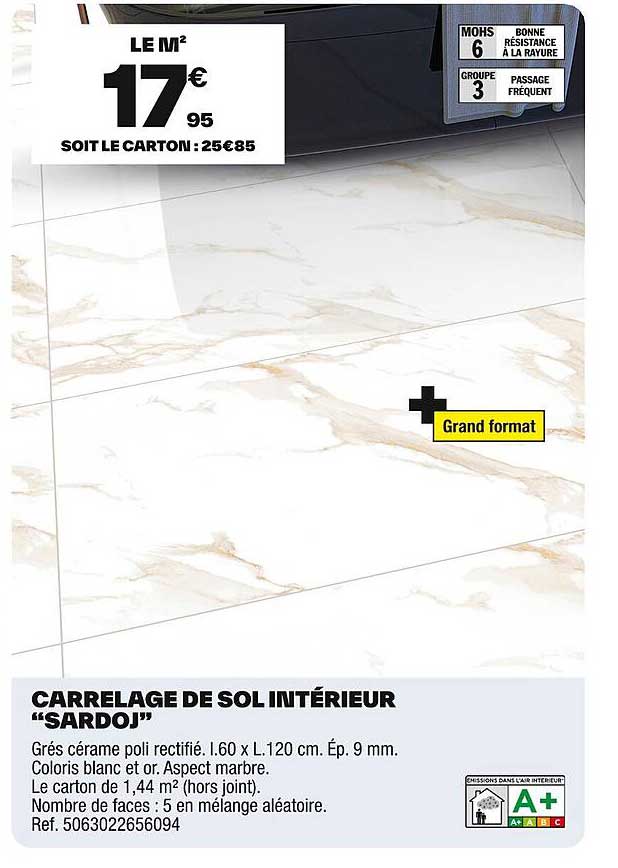 CARRELAGE DE SOL INTÉRIEUR “SARDOJ”