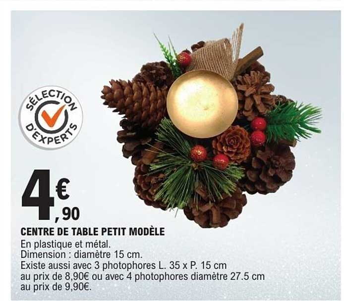 CENTRE DE TABLE PETIT MODÈLE