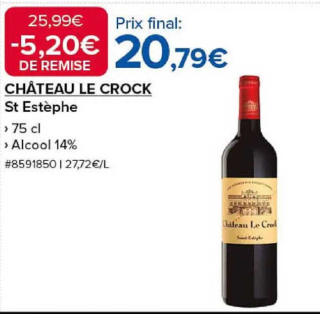 CHÂTEAU LE CROCK St Estèphe