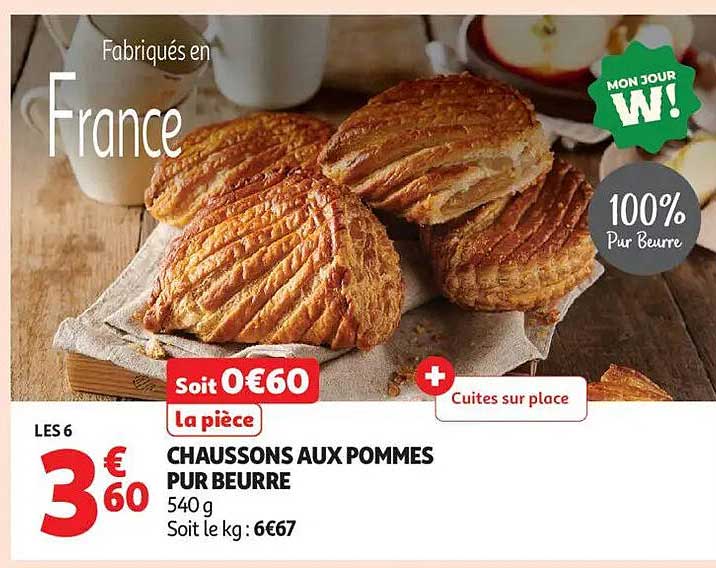 CHAUSSONS AUX POMMES PUR BEURRE