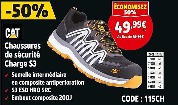 Chaussures de sécurité Charge S3