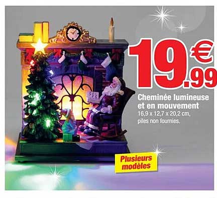 Cheminee lumineuse et en mouvement