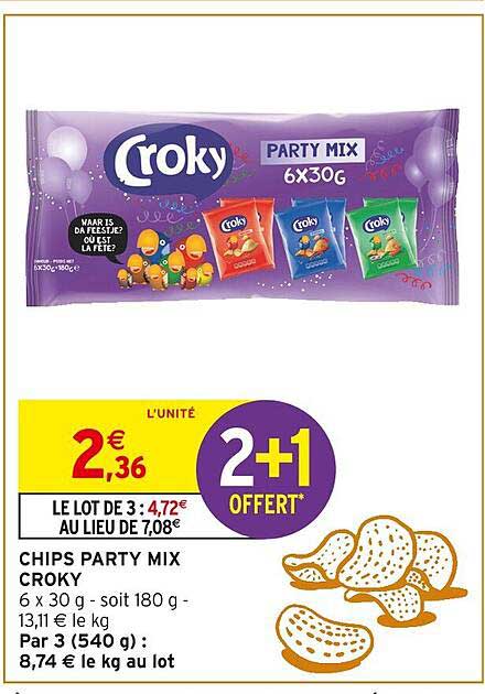 CHIPS PARTY MIX CROKY