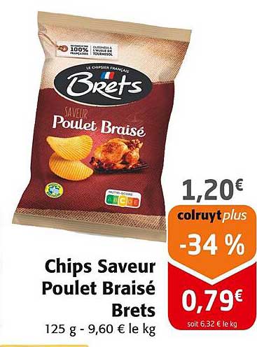 Chips Saveur Poulet Braisé Brets