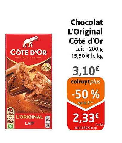 Chocolat L'Original Côte d'Or