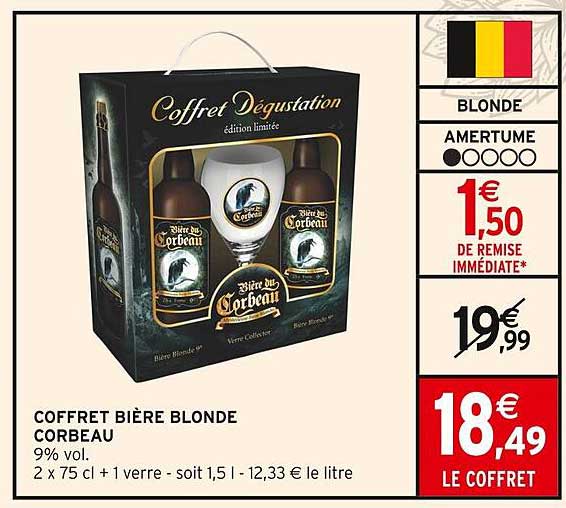 COFFRET BIÈRE BLONDE CORBEAU