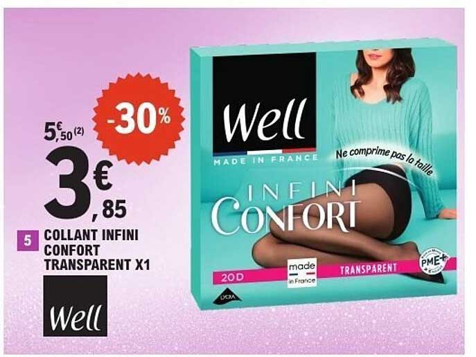 COLLANT INFINI CONFORT TRANSPARENT X1