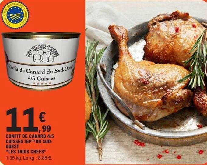 CONFIT DE CANARD 4/5 CUISSES IGP® DU SUD-OUEST