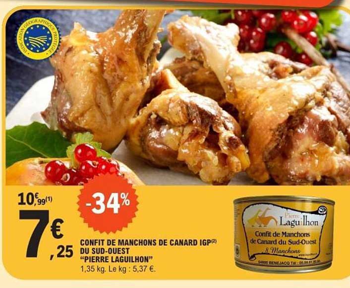 CONFIT DE MANCHONS DE CANARD IGP DU SUD-OUEST "PIERRE LAGUIHON"
