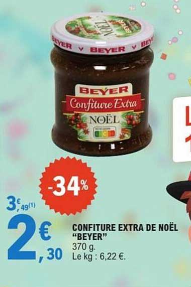 CONFITURE EXTRA DE NOËL "BEYER"